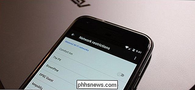 So beschränken Sie Hintergrunddaten für überwachte Wi-Fi-Netzwerke auf Android