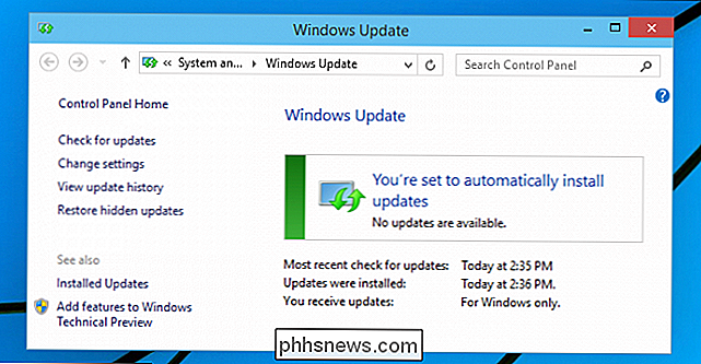 Sådan ruller du tilbage eller afinstallerer en problematisk Windows Update