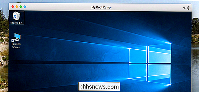 De Boot Camp-partitie van uw Mac uitvoeren als een virtuele machine