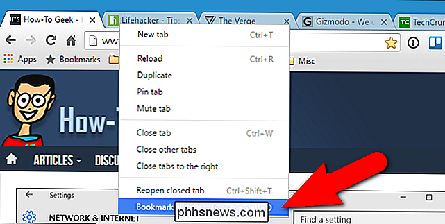Hoe u al uw huidige tabbladen in Chrome opslaat voor later lezen