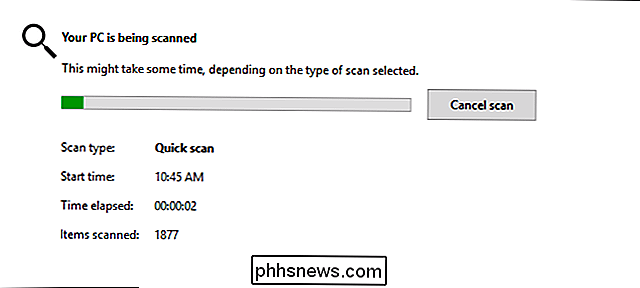Sådan planlægger du en scanning i Windows Defender