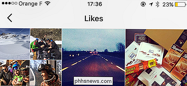 De berichten zien die je leuk vond op Instagram