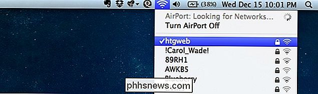 Slik ser du nåværende Wi-Fi-tilkoblingshastighet i Mac OS X