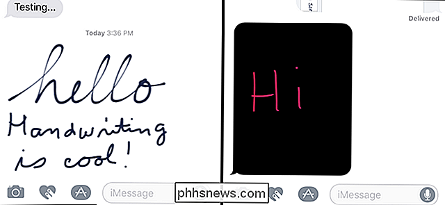 Cómo enviar mensajes táctiles escritos y escritos a mano en iOS 10