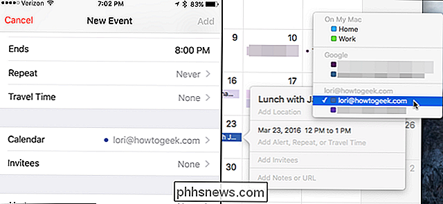 Jak nastavit výchozí kalendář pro nové události v systémech iOS a OS X
