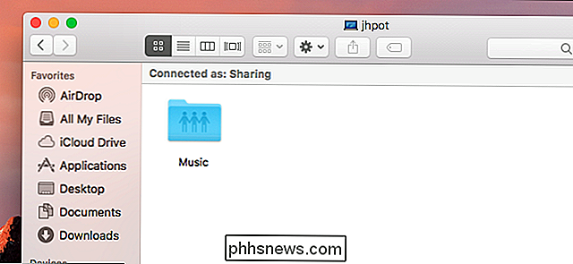 Netwerkdeling instellen op macOS, zonder uw gebruikersnaam en wachtwoord te delen