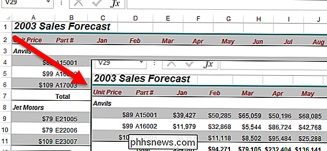 Så här visar och döljer du rad och kolumnrubriker i Excel