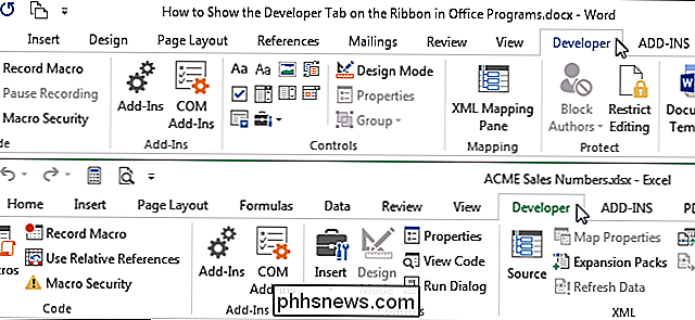 Come mostrare la scheda dello sviluppatore sulla barra multifunzione nei programmi di Office