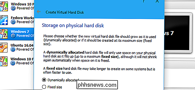 Sådan skifter du en VirtualBox Virtual Machine og frigør diskplads