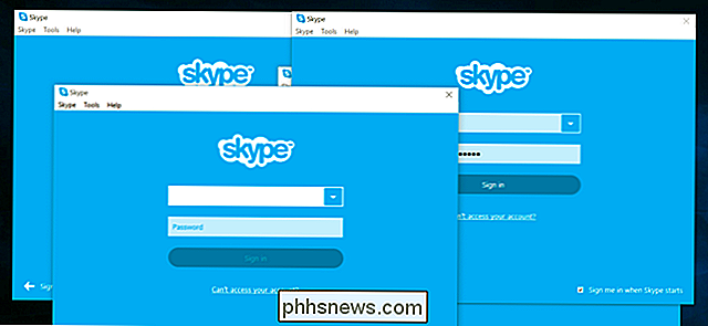 Comment se connecter à deux ou plusieurs comptes Skype en même temps