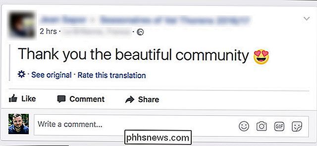 Como impedir que o Facebook traduza automaticamente as postagens
