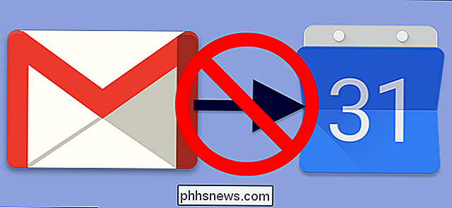Cómo detener Gmail al agregar eventos a Google Calendar