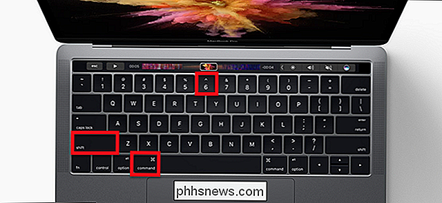 Hur man tar ett skärmdump av din MacBooks pekfält