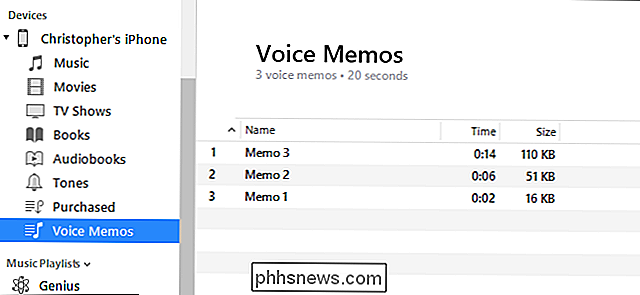Spraakmemo's overbrengen van uw iPhone naar uw computer