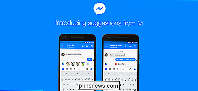 Hoe Facebook Messenger's Annoying M-suggesties uit te schakelen