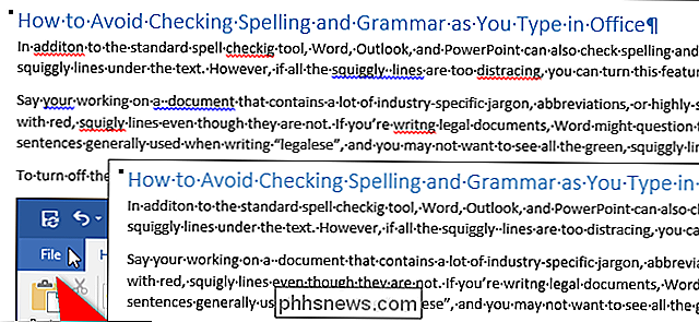 Sådan slår du stavekontrol fra, mens du skriver i Microsoft Office