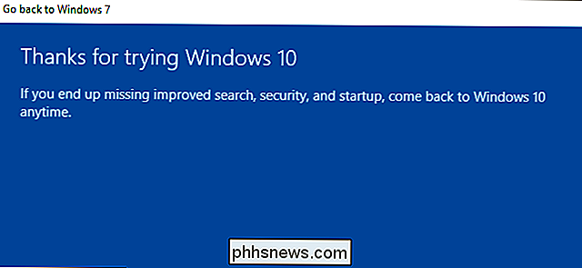 Comment désinstaller Windows 10 et revenir à Windows 7 ou 8.1