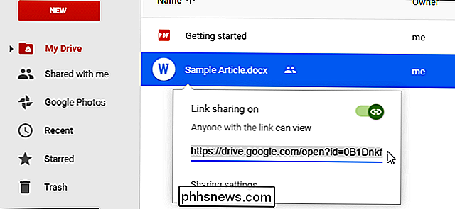 Jak aktualizovat sdílený soubor na Disku Google bez změny odkazu Share Link