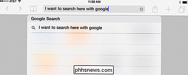 Cómo usar Google para la búsqueda de Safari en su iPhone o iPad
