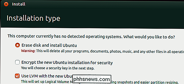 LVM gebruiken op Ubuntu voor eenvoudige verkleining van partities en snapshots