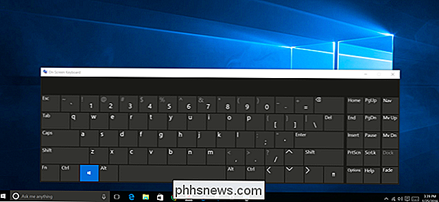 Het schermtoetsenbord gebruiken in Windows 7, 8 en 10