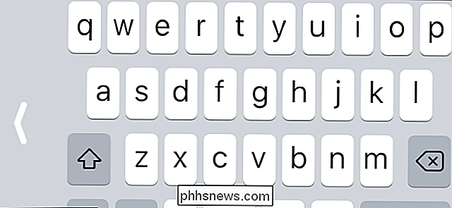 Het one-handed-toetsenbord op uw iPhone gebruiken