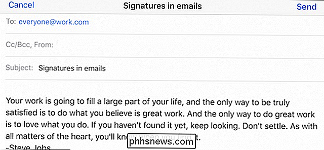 Come utilizzare le firme in Apple Mail sul tuo iPhone o iPad