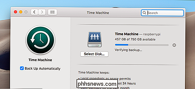 Controleren of de back-ups van uw Mac op de juiste tijd goed werken