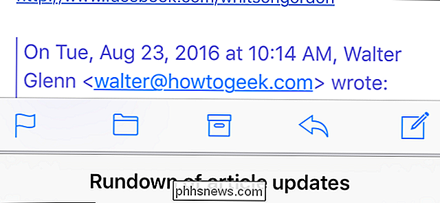 Andere berichten bekijken tijdens het opstellen van een nieuwe in iOS Mail