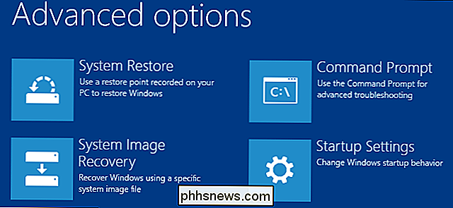 Drei Möglichkeiten zum Zugriff auf das Windows 8 oder 10 Startoptionen-Menü