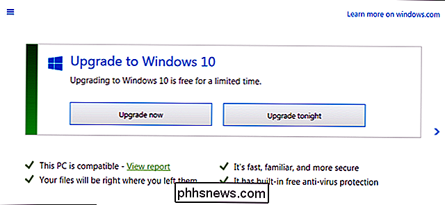 Atualize agora ou atualize hoje à noite: Como a Microsoft aplicou agressivamente o Windows 10 a todos