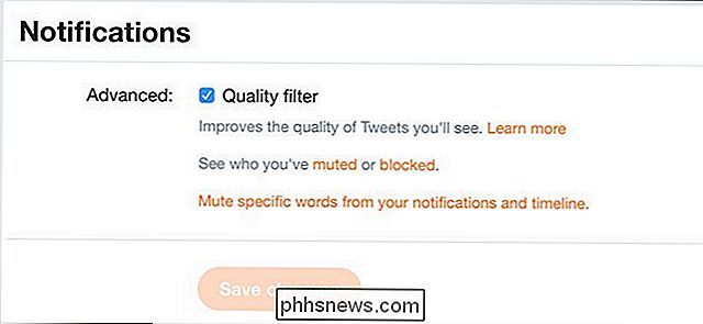 O que o “filtro de qualidade” do Twitter faz?