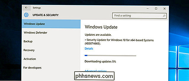 Ce que vous devez savoir sur Windows Update sous Windows 10