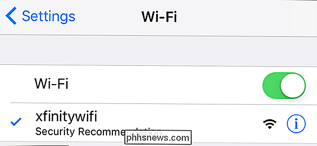 Waarom geeft mijn iPhone 'Beveiligingsadvies' voor een wifi-netwerk weer?