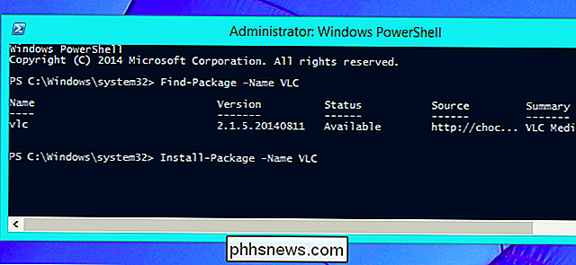 Windows 10 incluye un administrador de paquetes de estilo Linux llamado 