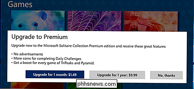 Du behöver inte betala $ 20 per år för Solitaire and Minesweeper på Windows 10