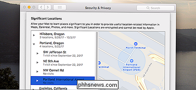 Je Mac volgt je locatie in High Sierra, hier is waarom (en hoe je dit uitschakelt)