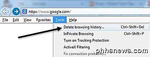 Sådan slettes eller gemmes din søgning og browserhistorik