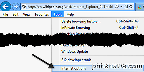 Habilite Do Not Track y Tracking Protection en IE 11 y Edge