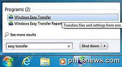 Transfiera archivos desde Windows XP, Vista, 7 u 8 a Windows 10 usando Windows Easy Transfer