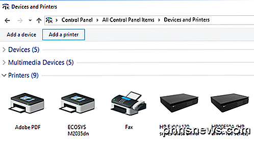 Jak přidat bezdrátovou nebo síťovou tiskárnu v systému Windows 10