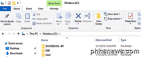 Zeige Dateierweiterungen und versteckte Dateien in Windows 10