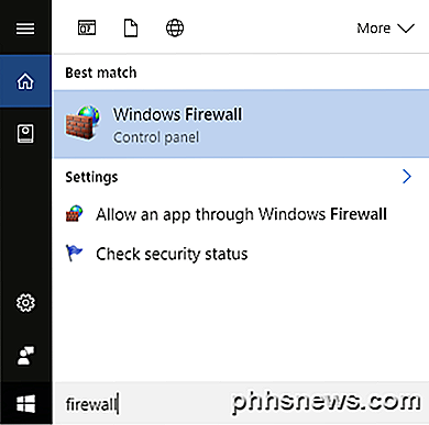 Regola le regole e le impostazioni del firewall di Windows 10