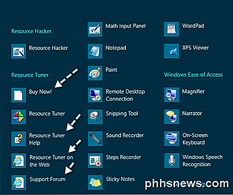 Fjern programmer fra skærmen Alle apps i Windows 8